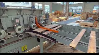 high speed planner + double end trim saw + stacker.