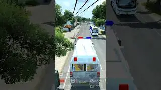 stop the ambulance railway crossing- on emergency patient #gamingaamir #ambulancesimulator #shorts