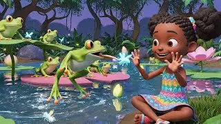 Seven Little Frogs Jump, Jump, Jump 🐸 | Kids Songs & Nursery Rhymes