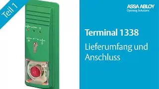 Terminal 1338: Lieferumfang und Anschluss