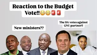 My reaction to the budget Vote outcome // What will happen next, will Ramaphosa Reshuffle Cabinet??