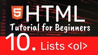 HTML Tutorial for beginners - Ordered lists - the ol tag