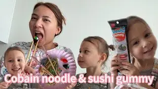 Cobain Gummy bentuk noodles & 🍣 🍱🍜 #ngemilenak #gummy #yummy #ngemilyuk 
