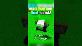 Real Jetpack in Minecraft 🔥 | Insane Redstone Build (Works in 1.21) #shorts