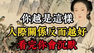 你越是這樣，人際關係反而越好：90%的人都不知道的社交真相，看完你會沉默#人生感悟 #心理学 #心理分析 #情感 #科普 #生意思维 #识人术 #人生智慧 #智慧之言