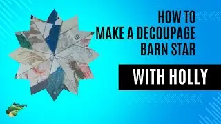 Patchwork Radiance: Decoupage Barn Star Art | Crafting Inspiration