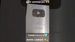 Unveiling the Silver Glory: Rathi Gaming's Journey to 100K Subscribers Achievement!