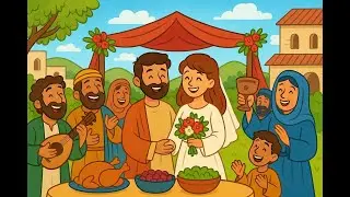 🍇 Jesus Turns Water into Wine | Bible Miracle for Kids | Wedding at Cana