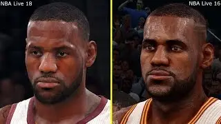 NBA Live 18 vs NBA Live 16 Graphics Comparison