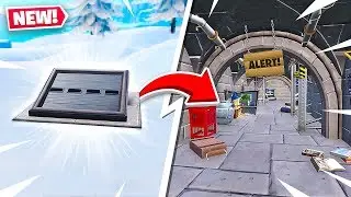 SECRET BUNKER FOUND in NEW FORTNITE SNOW MAP!
