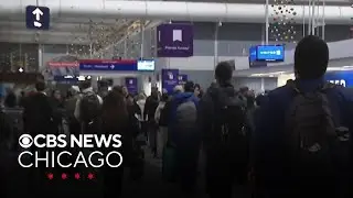 Winter weather impacts holiday travel in Chicago