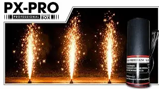 PXT107 - Fontanna Sceniczna Złota przechodząca w Srebrną 3m/60s - outdoor - Piromax Fireworks