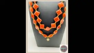 Necklaces for women Handmade Jewelry - Twisted, Diagonal Red Jasper - Gold Jewelry Beads - Heart ...
