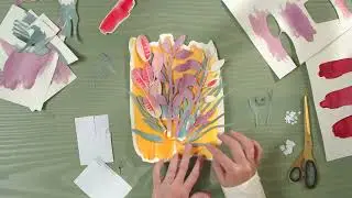 Create a collage with watercolours  - DIY by Søstrene Grene