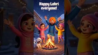 🔥🌈 Lohri Festival for Kids | Fun & Joy #kids #learning #lohri #educational