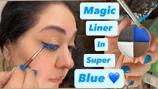 Magic of blue liner 💙/ KAT VON D lipstick lolita 1 💄👄 #makeup #makeupartist #makeuptutorial #viral