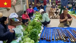 vinh yen market: a market of the tay people in northwest vietnam with many unique features