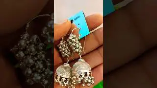 Silver Oxidized Earrings
