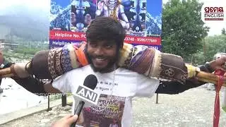Kanwar Yatra 2025 | UP devotee Harnam Prashad, walks Kanwar Yatra to Amarnath
