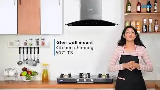 Glen 6071 Touch Sensor Designer Chimney 90cm 1250 m3/h