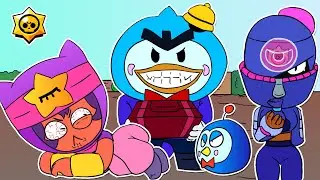 STREET NINJA TARA VS MR P VS SANDY BRAWL STARS ANIMATION
