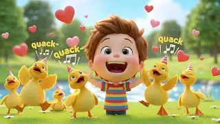 Baby Car Races the Ducklings | Funny and Fun Kids Nursery Rhyme Animation