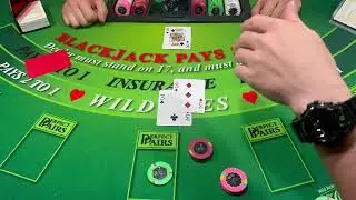 PERFECT PAIR 💕DOUBLE DECK BLACKJACK EXCITING ACTION SESSION WITH INCREDIBLE PROFIT!!!