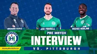 USL Playoffs Pre Match Interviews 🎤 | Hartford 🆚 Pittsburgh | Presented by Stanley Black and Decker