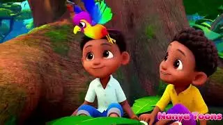 Bablu Tablu Ka Jungle Khel | Kids Poem in Hindi | Nature Love Song 🌳🐦