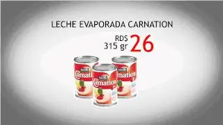 HOY LUNES 1 DE AGOSTO LECHE EVAPORADA CARNATION 315 GR 26 PESOS
