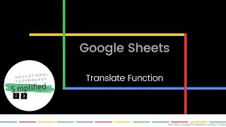 Google Sheets - Translate Function