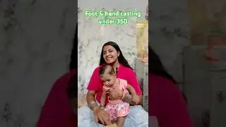 Foot hand casting for baby #footprints #meesho #shopping