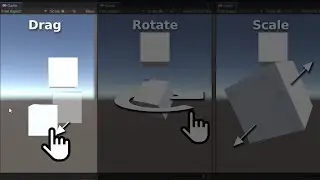 TUTORIAL DRAG (GESER) OBJEK 3D YANG DISENTUH UNITY ANDROID | DRAGROTSCALE #1