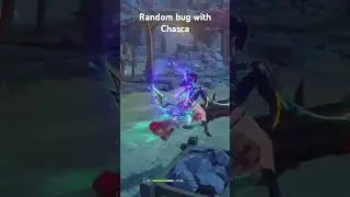 Genshin impact random bugs with Chasca #genshinimpact #genshin