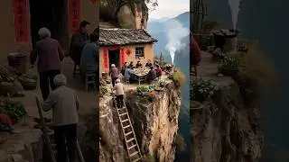 HOUSE IN THE Mountain 🛖 #shorts #aiart #ai #aivideo