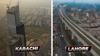 Karachi City Drone View vs Lahore City Drone View | Exclusive Bird's Eye Views