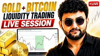🔴 LIVE Trading XAUUSD (Gold) & Bitcoin Today | Smart Money Concept | Scalping & Intraday Analysis