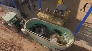 16 m³ Elektrikli-Şaftlı Çift Dikey Yem Karma / Electricity&Cardan Vertical Mixer Feeder (Two Auger)