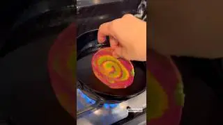 Rainbow colour puri #shots