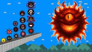 Mario's Hardest Challenge: Mario vs Mr.Sun Mix All Phases 1-16 | (Sprunki Compliation)