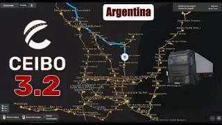 ETS2 Argentina- viagem de caminh&atilde;o E ONIBUS - CEIBO 3.2 VOLVO 780 V8-  BUS FREE DOWNLOAD