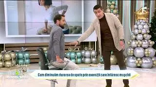 Cum diminuăm durerea de spate | Exerciții recomandate de fizioterapetul Alexandru Ilie