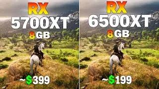 RX 5700 XT vs RX 6500 XT - Test in 8 Games