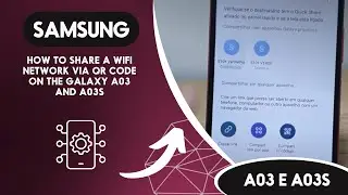 How to share a WiFi network via QR Code on the Galaxy A03 and A03s