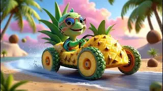 Fruit Kart Adventures 🍍🦊.#cutebaby #cute  #animation  #foryou  #fyp  #fypシ゚viral #youtube