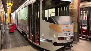 STIB MIVB - Nos trams à l'atelier de Cureghem / Onze trams in werkplaats Kuregem