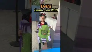 Unboxing of goodies bag with one day pass of comic con 2023 #comiccon #unboxing #shorts #ki_and_ka