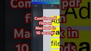 Как объединить PDF-файлы на MacBook за 10 секунд