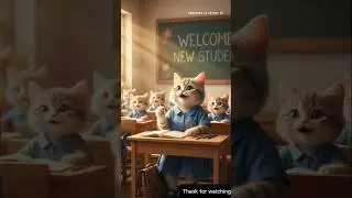 Poor cat school gate #ytshorts #shortsfeed #cat #ai #school#entertainment #cutecat