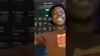 Ishowspeed reacts to 500 daily spins in combat warriors